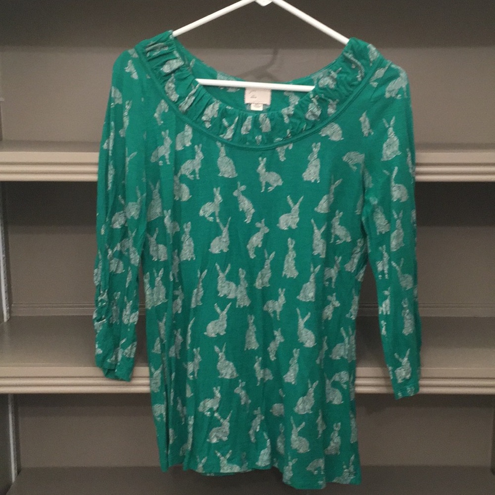 Spring Green Bunny Top
